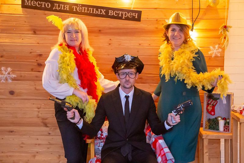 Новогоднее украшение зала для корпоратива в Миколаєві